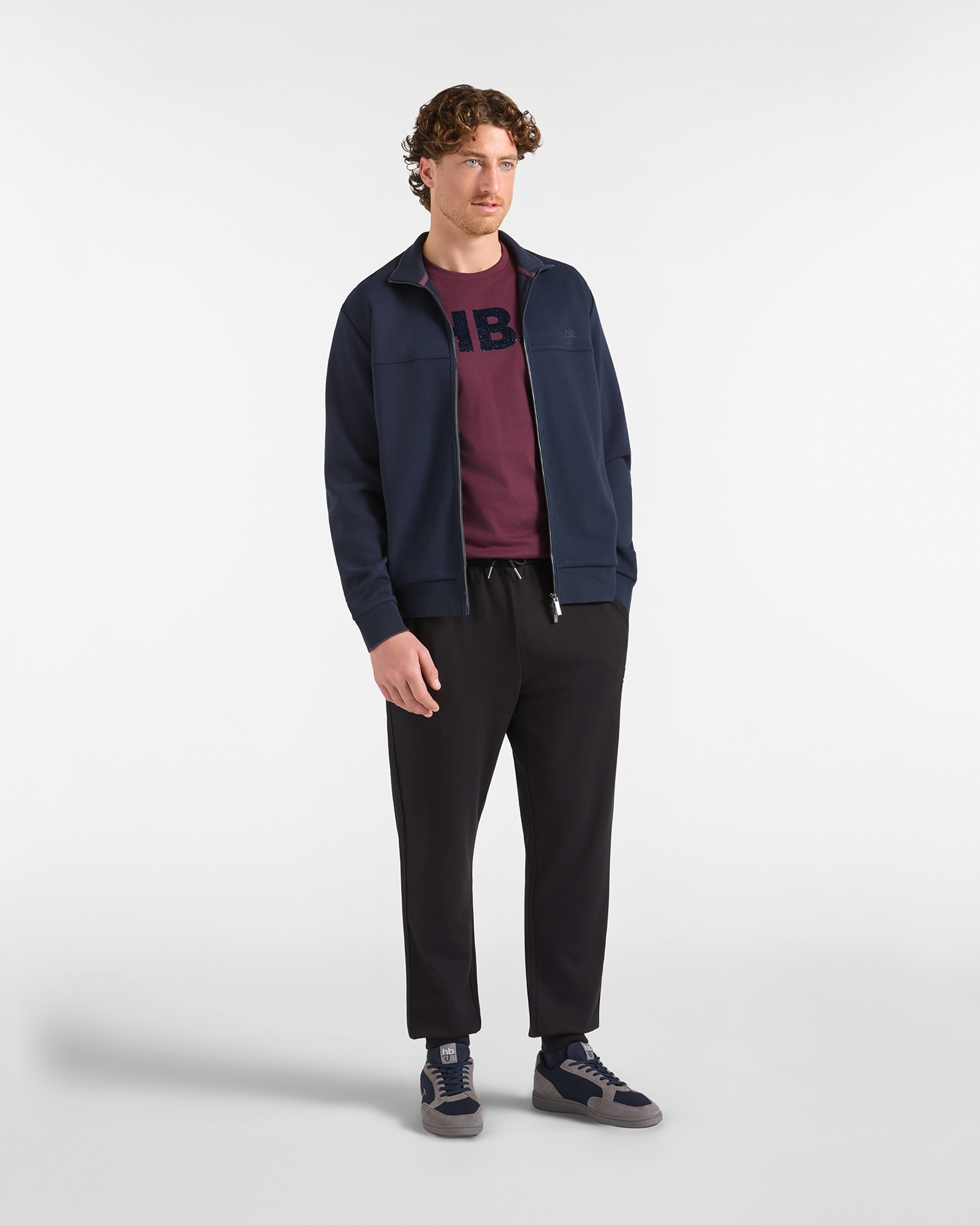 Pantalone Jogger HBJ Uomo, NERO, large