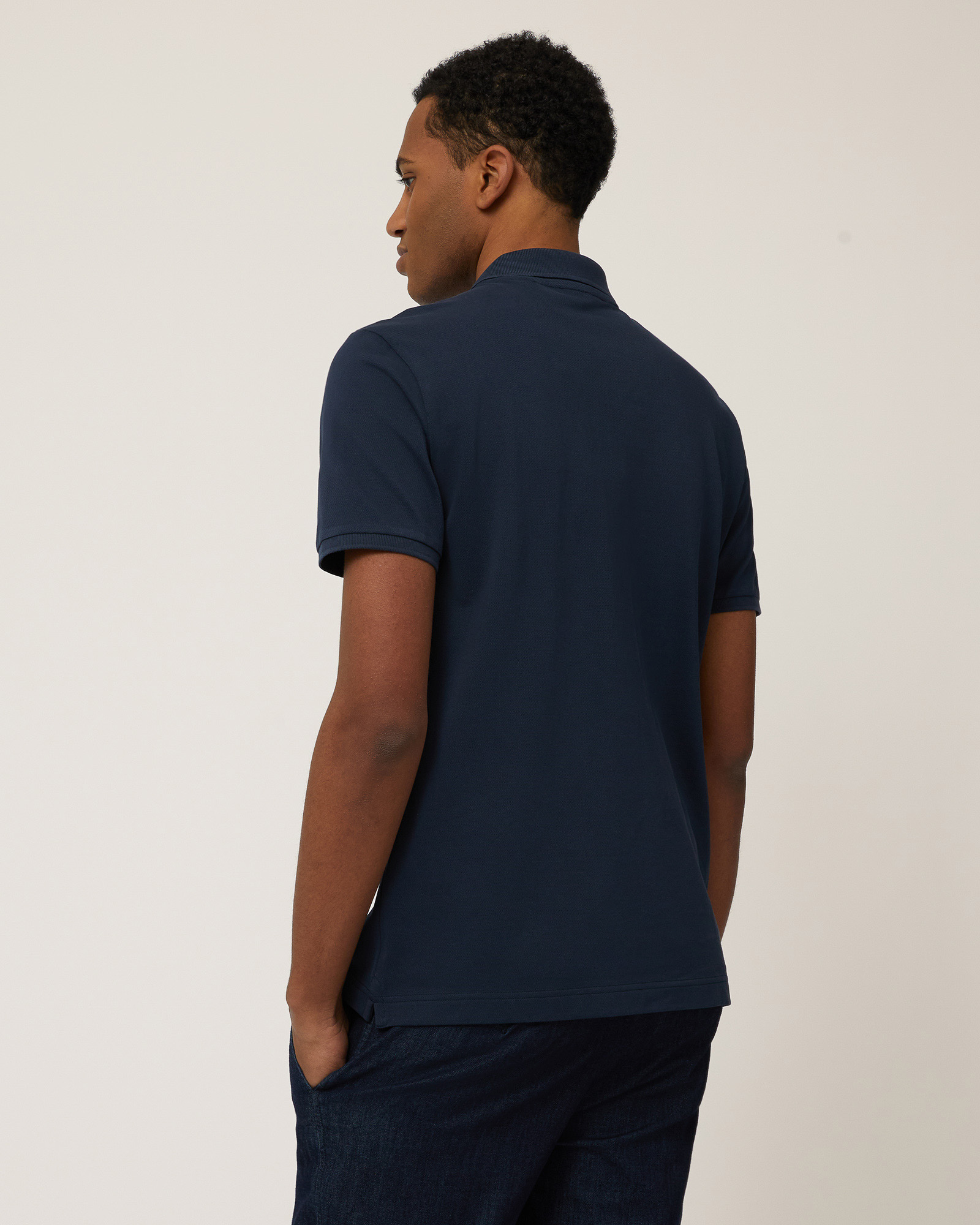Poloshirt mit Dackelaufnäher, Marineblau, large image number 1
