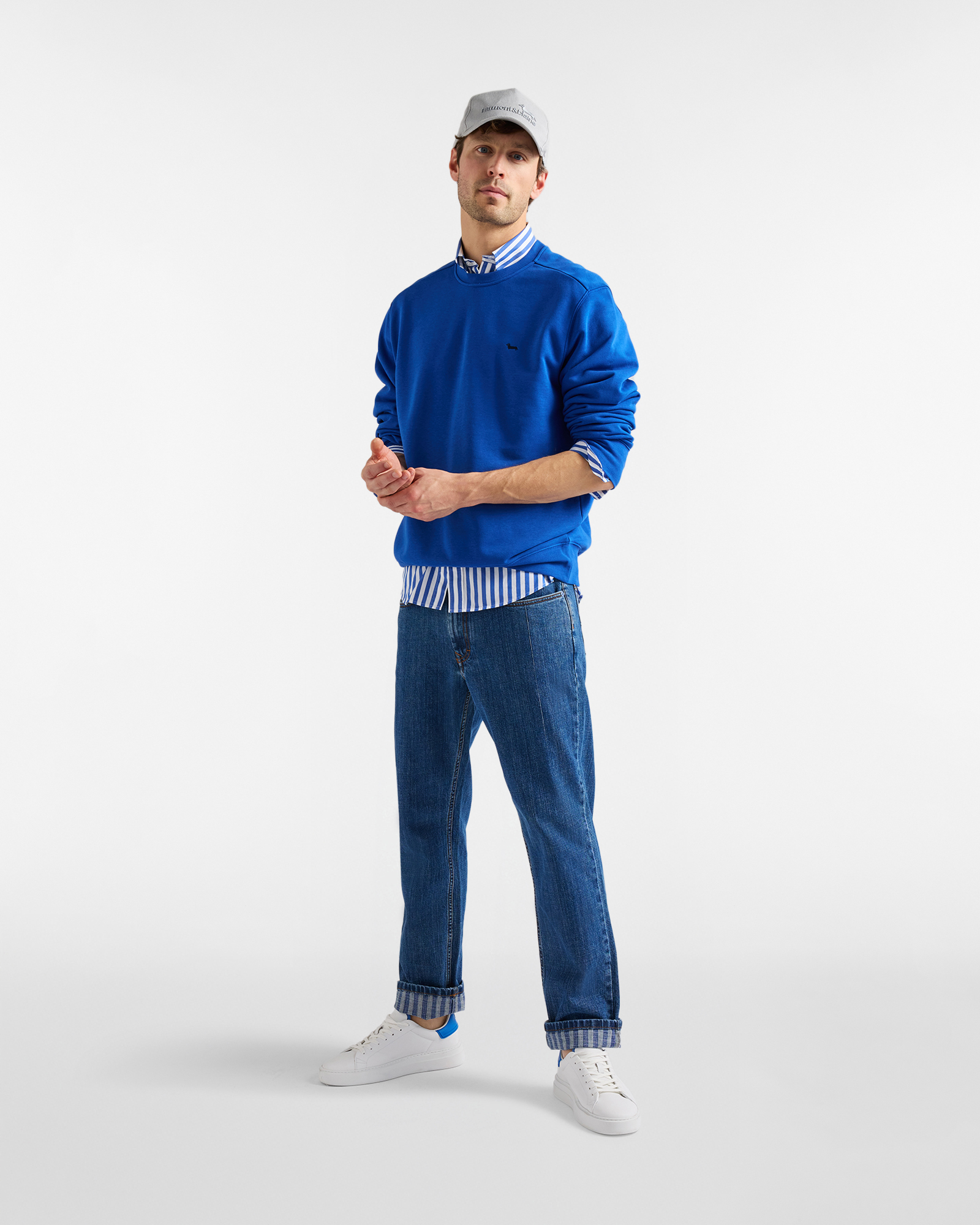 Men's Sorbet capsule five-pocket jeans, Blue, large image number 3