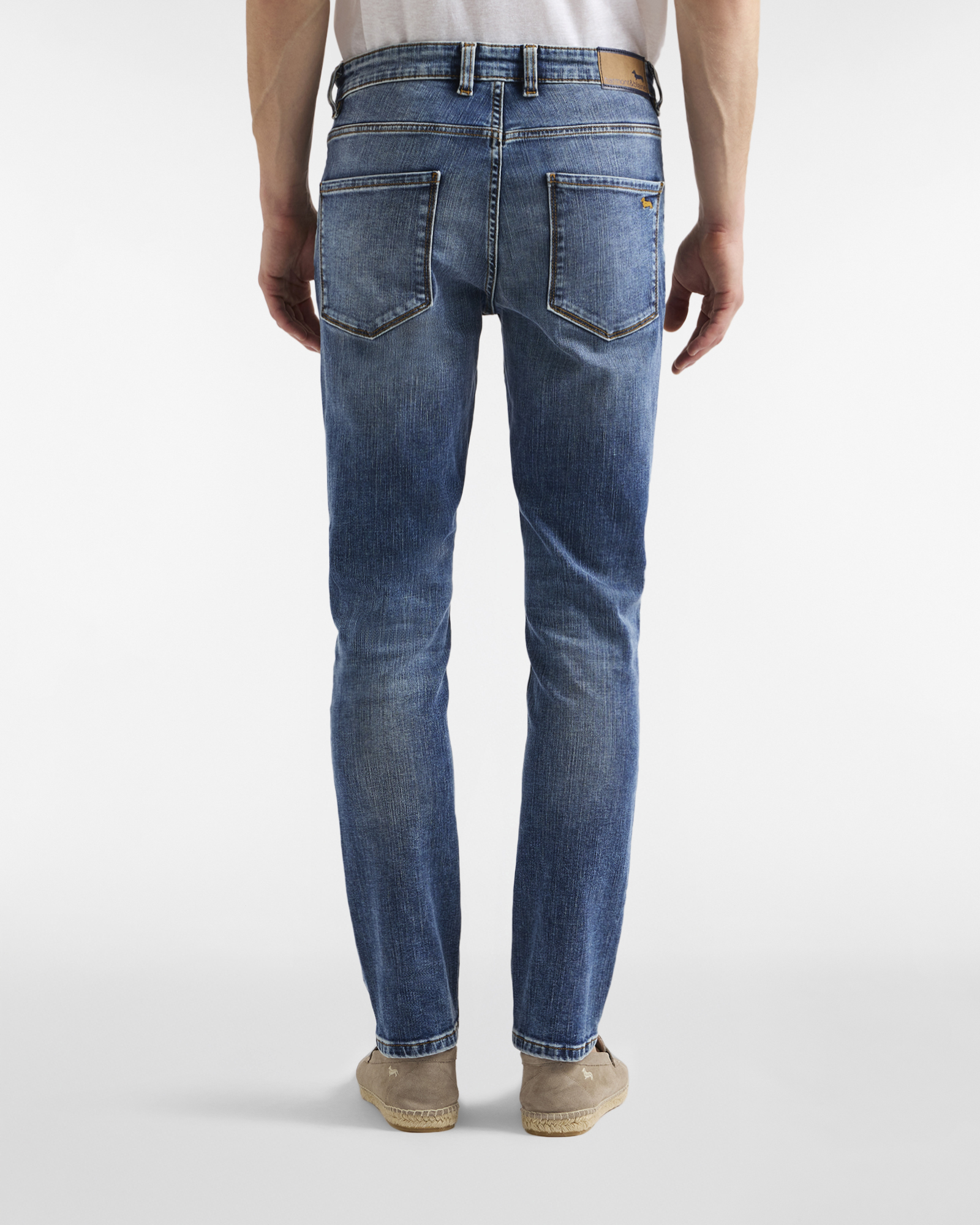 Men's slim-fit five-pocket jeans, Denim Blue, large image number 1