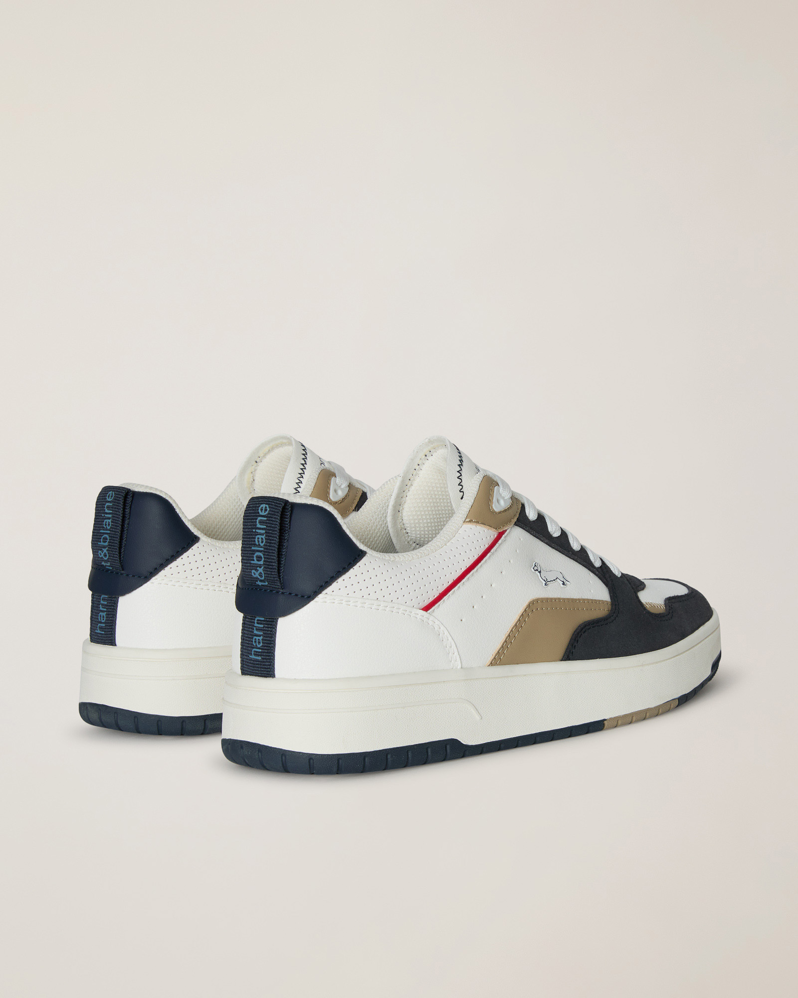 Sneaker Mix Di Materiali, Blu/Bianco, large image number 2