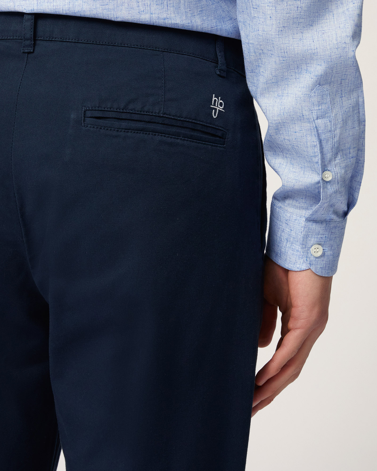 Pantaloni Chino Carrot Fit, Blu Scuro, large image number 2