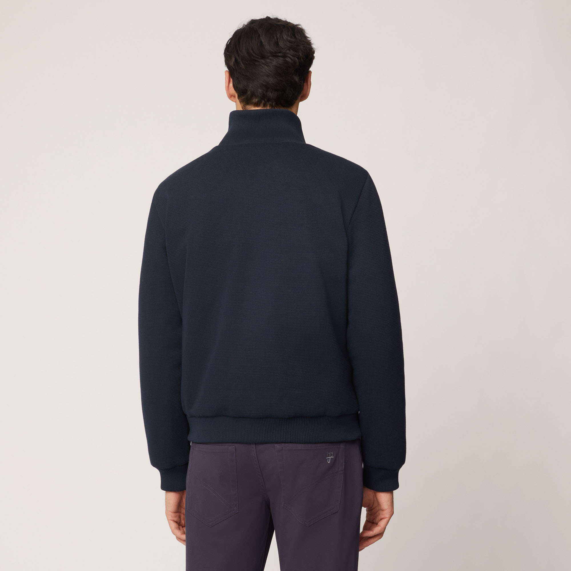 Giubbotto In Doppio Tessuto Con Trapuntatura Frontale, Light Blue, large image number 1