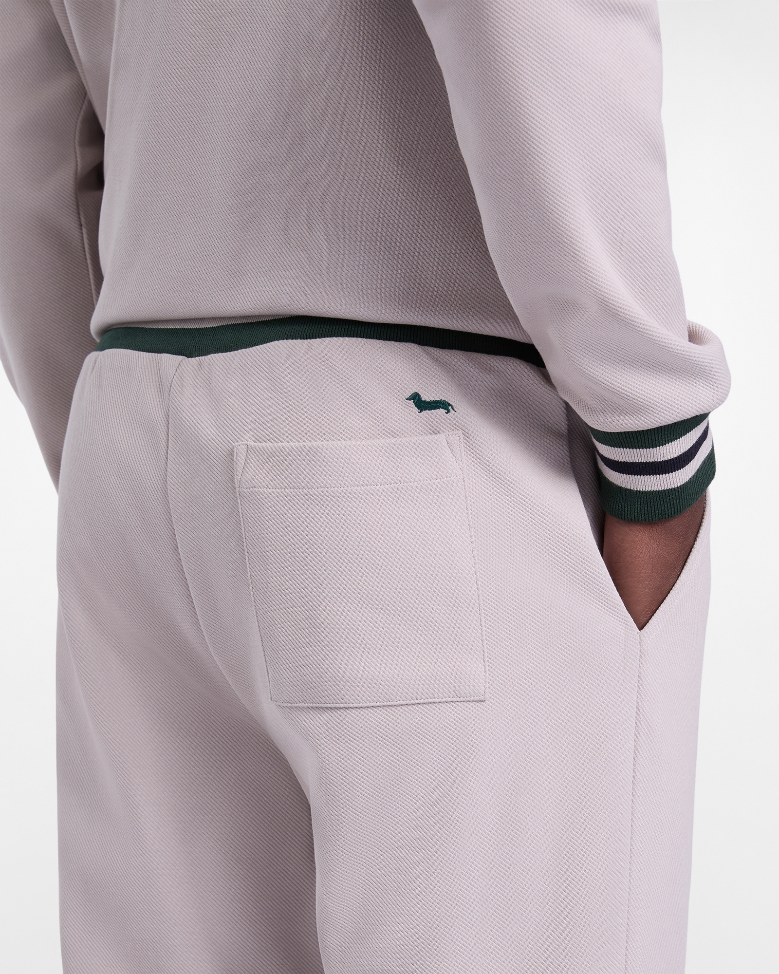 Pantaloni sportivi con cinta rigata, Grigio, large image number 2