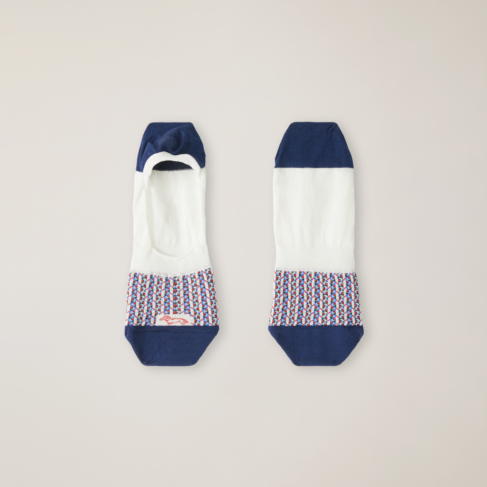 Socken in mehrfarbigem Muster, Blau, large image number 0