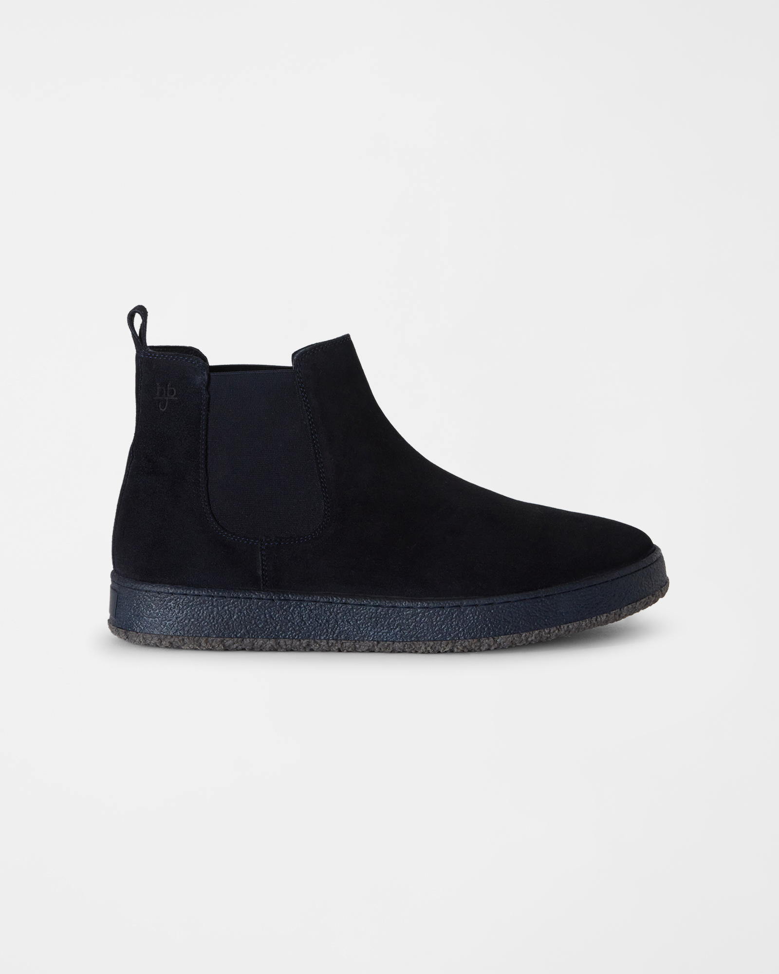 Scarpa HBJ Uomo Chelsea in vera pelle scamosciata blu scuro