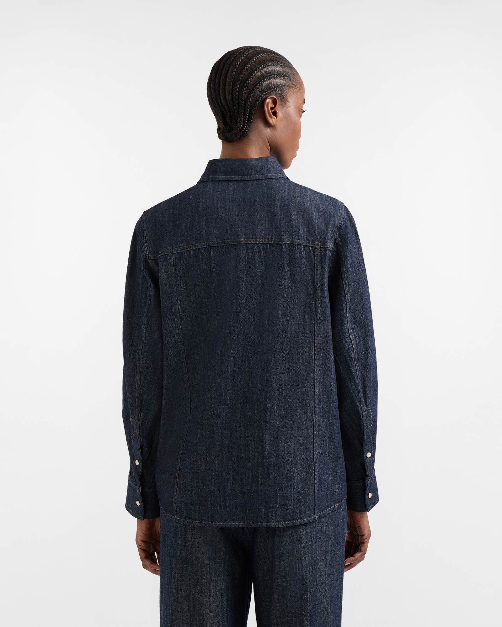 Chambray shirt, Blue, large image number 2
