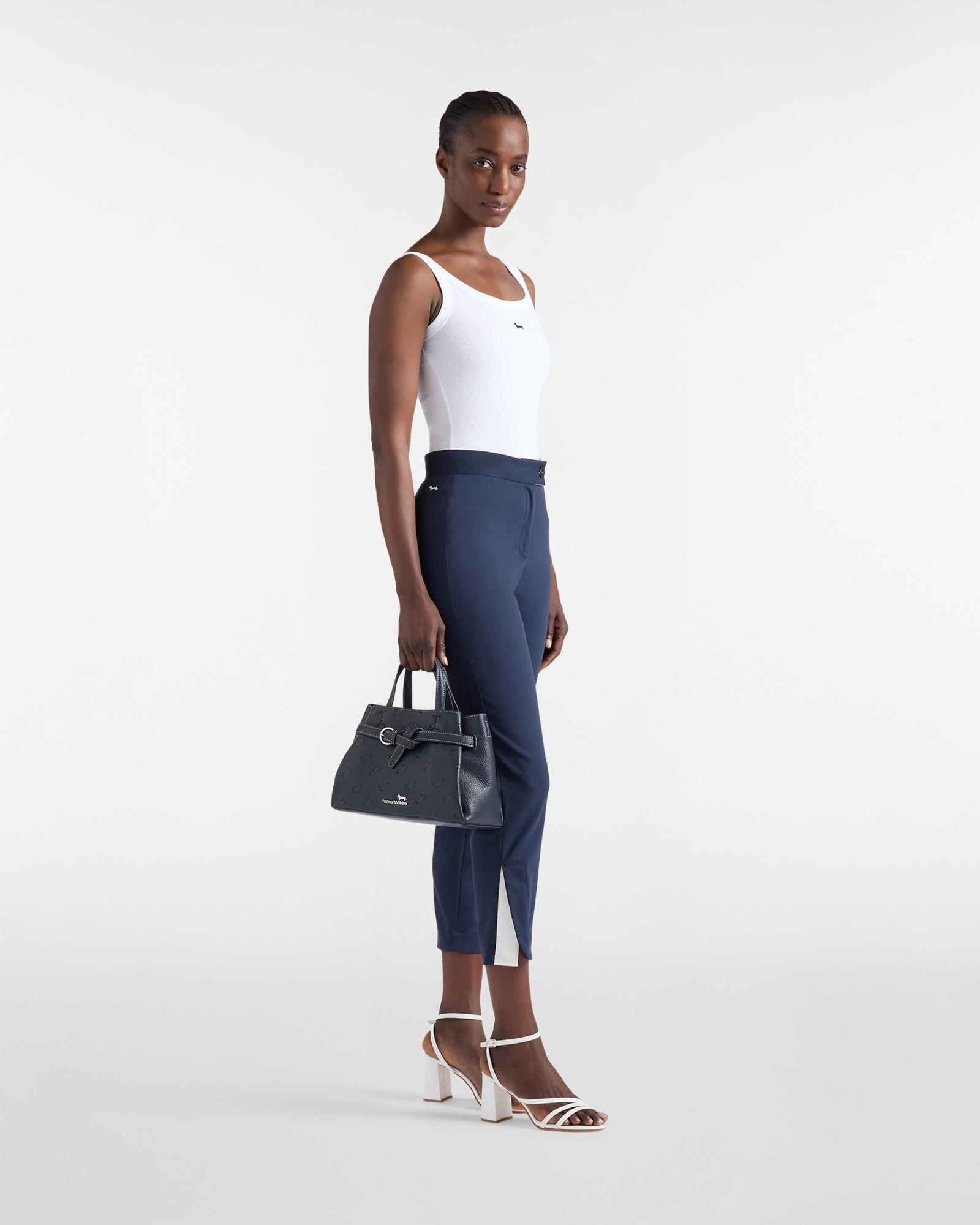 Ribbed sleeveless top, White, large image number 3