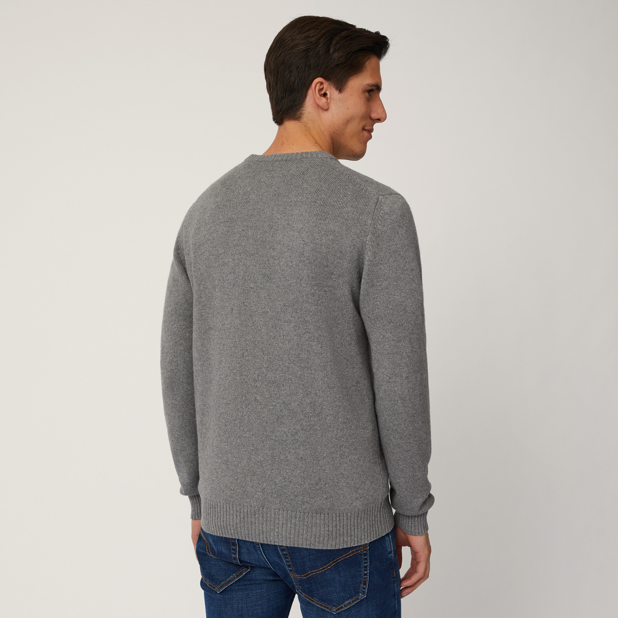 Pullover Girocollo Misto Lana, , large image number 1