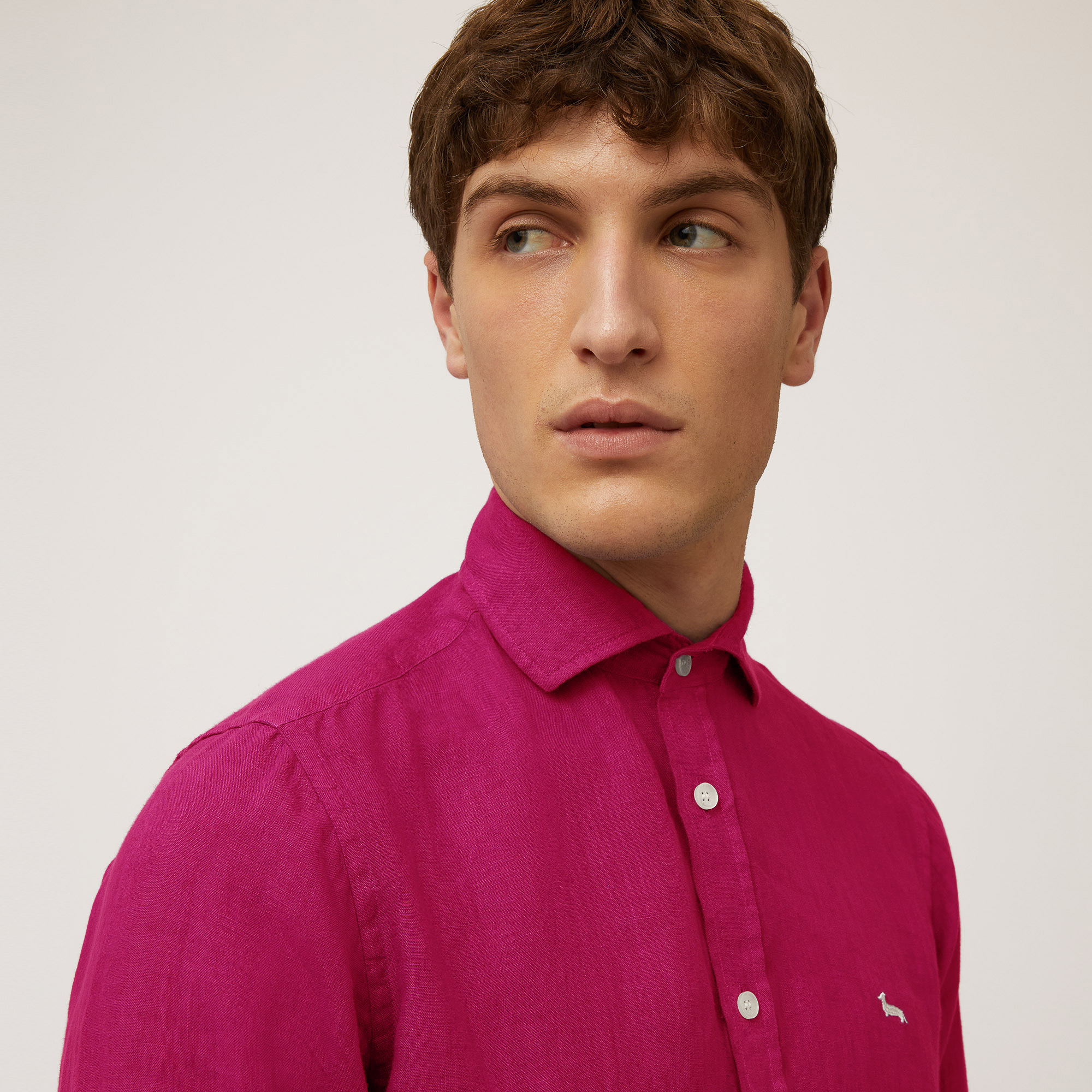 Pure linen shirt, Red, large image number 2