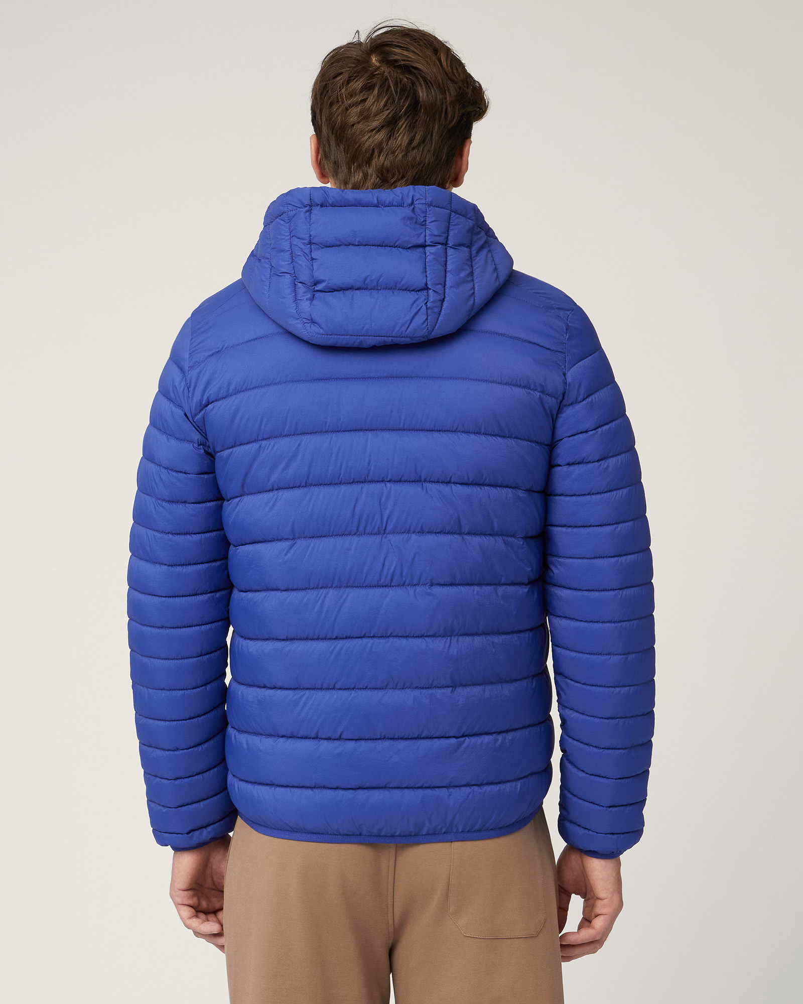 Quilted Nylon Down Jacket, Electric Blue, large image number 1