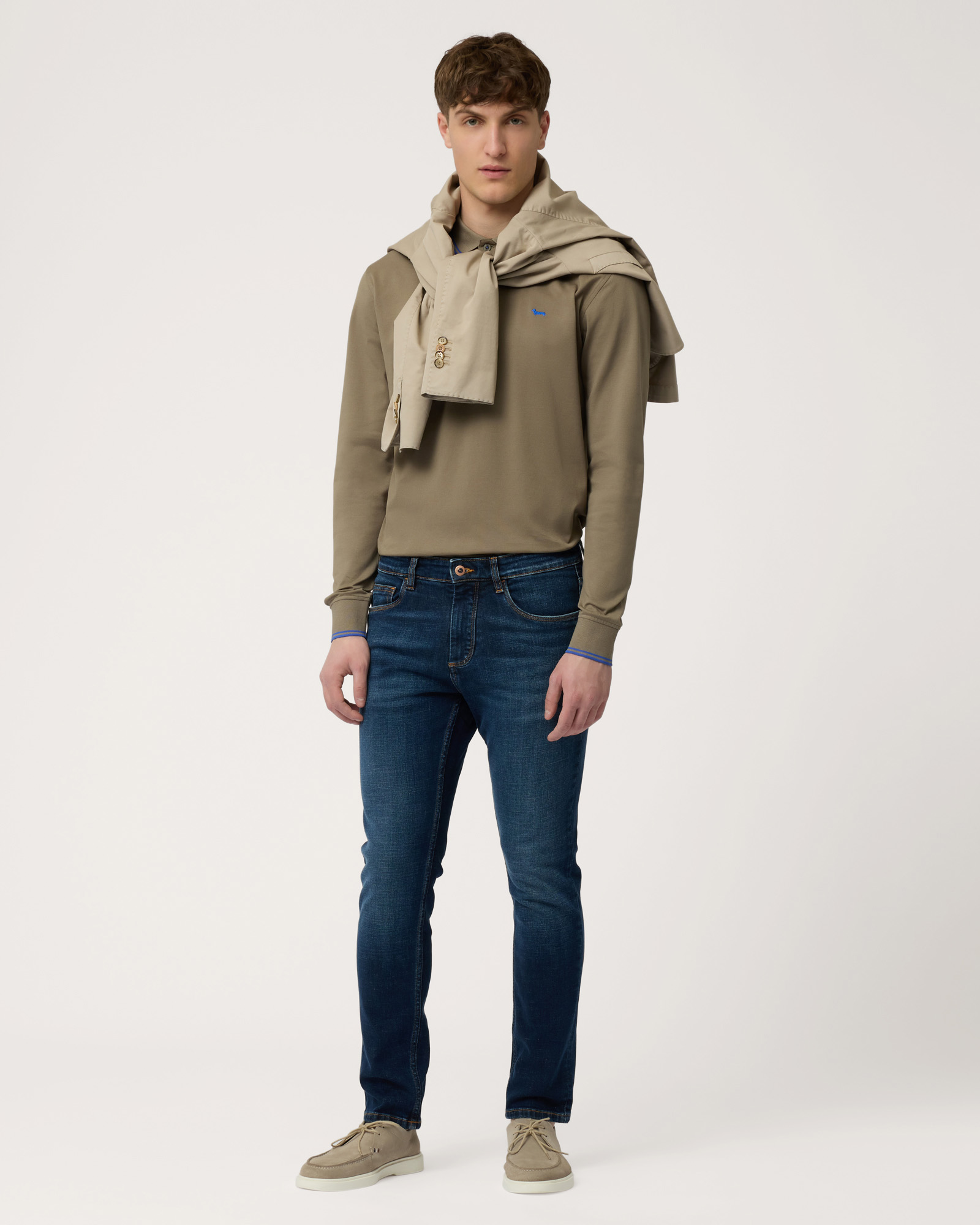 Slim Five-Pocket Jeans, Denim Blue, large image number 3