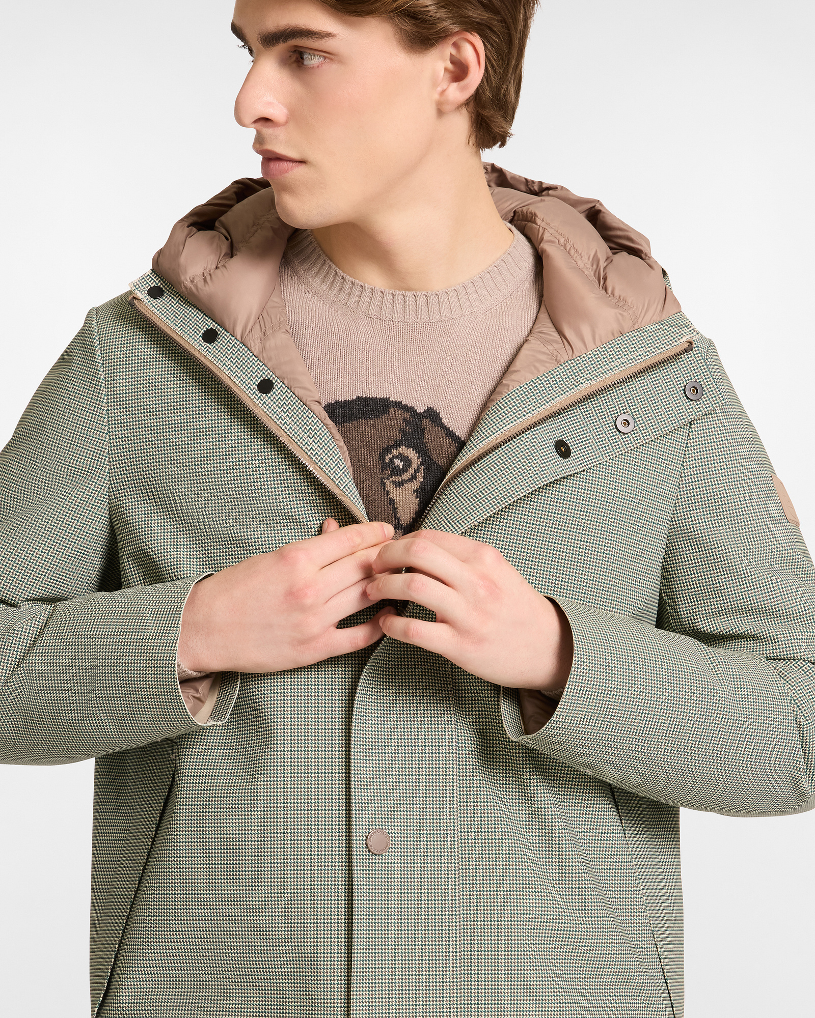 Technical Trench in Printed Soft Shell