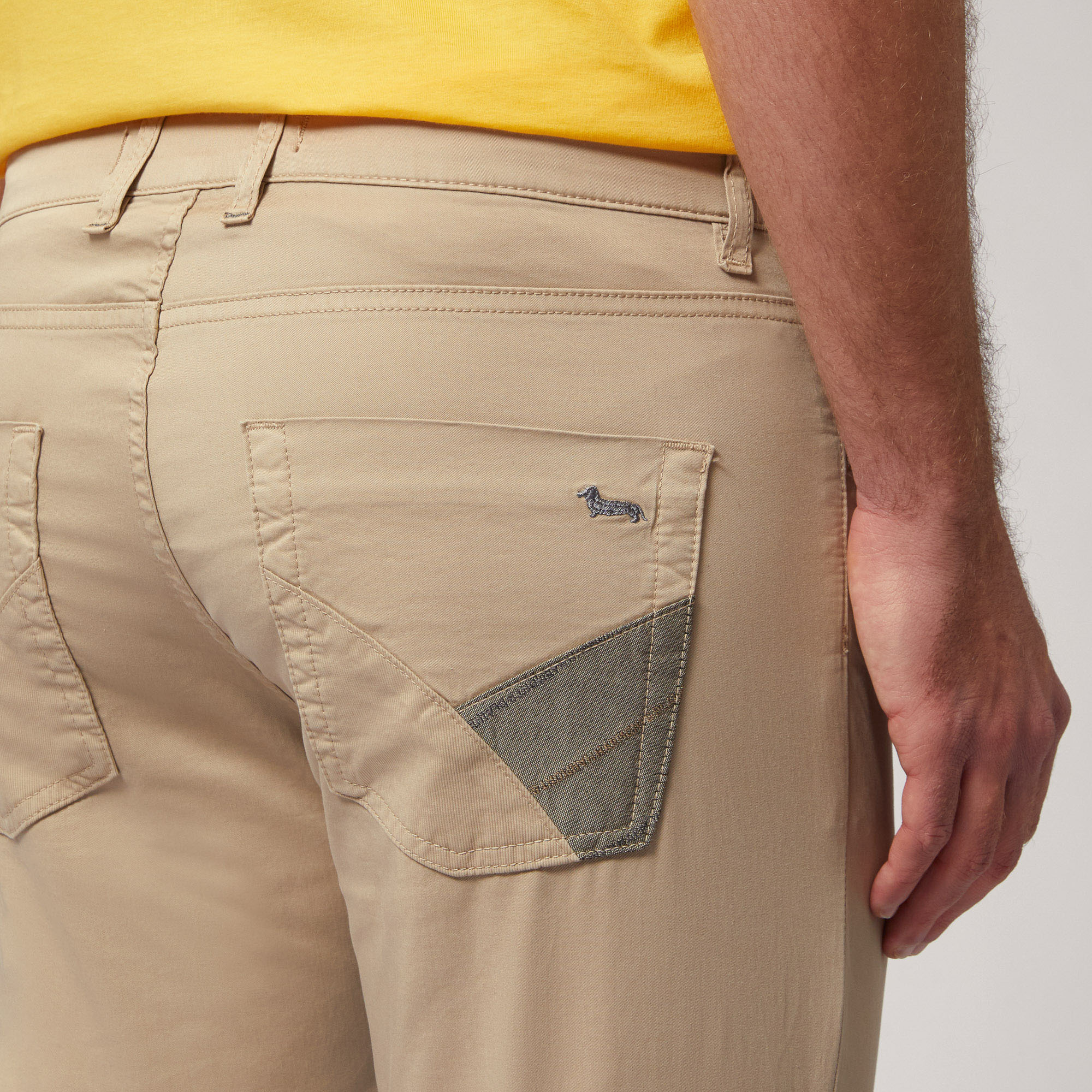 Pants with Inserts, Beige, large image number 2