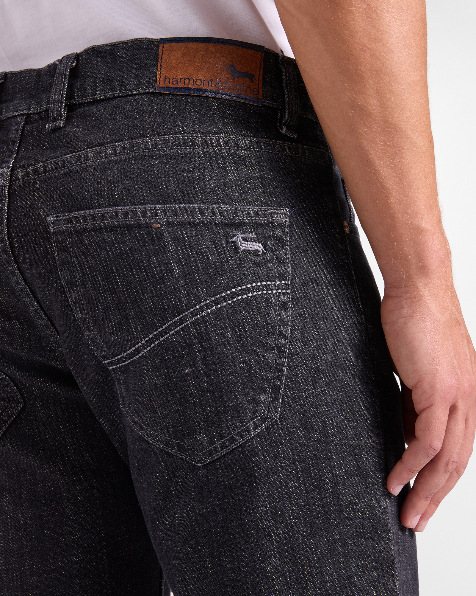 Basic Narrow 5-Pocket Denim, DENIM BLUE, large