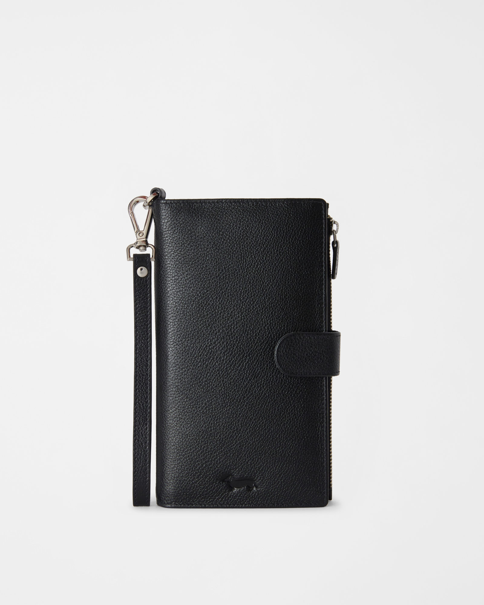Women&rsquo;s long wallet with card slots and a zipped pocket &ndash; black