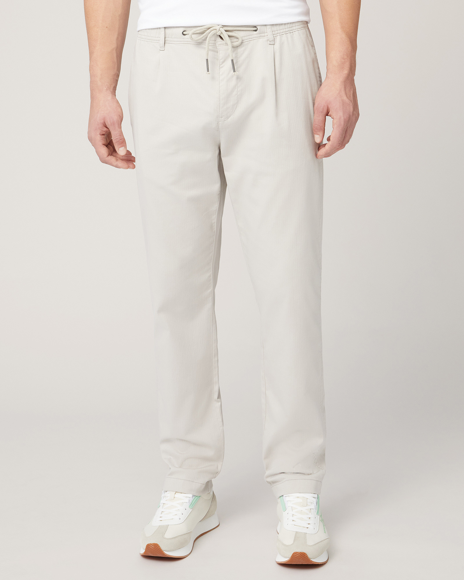 Pantaloni Chino Con Coulisse, Sabbia, large