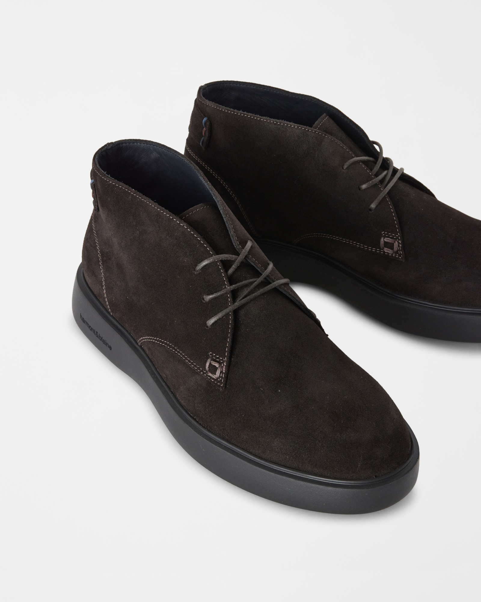 MEN&rsquo;S SUEDE SHOE, DARK BROWN, large image number 3