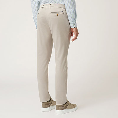 Narrow-Fit Chinos In Coolmax Fabric