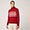 Dolcevita In Cotone E Lana Con Motivi Geometrici, Rosso, swatch
