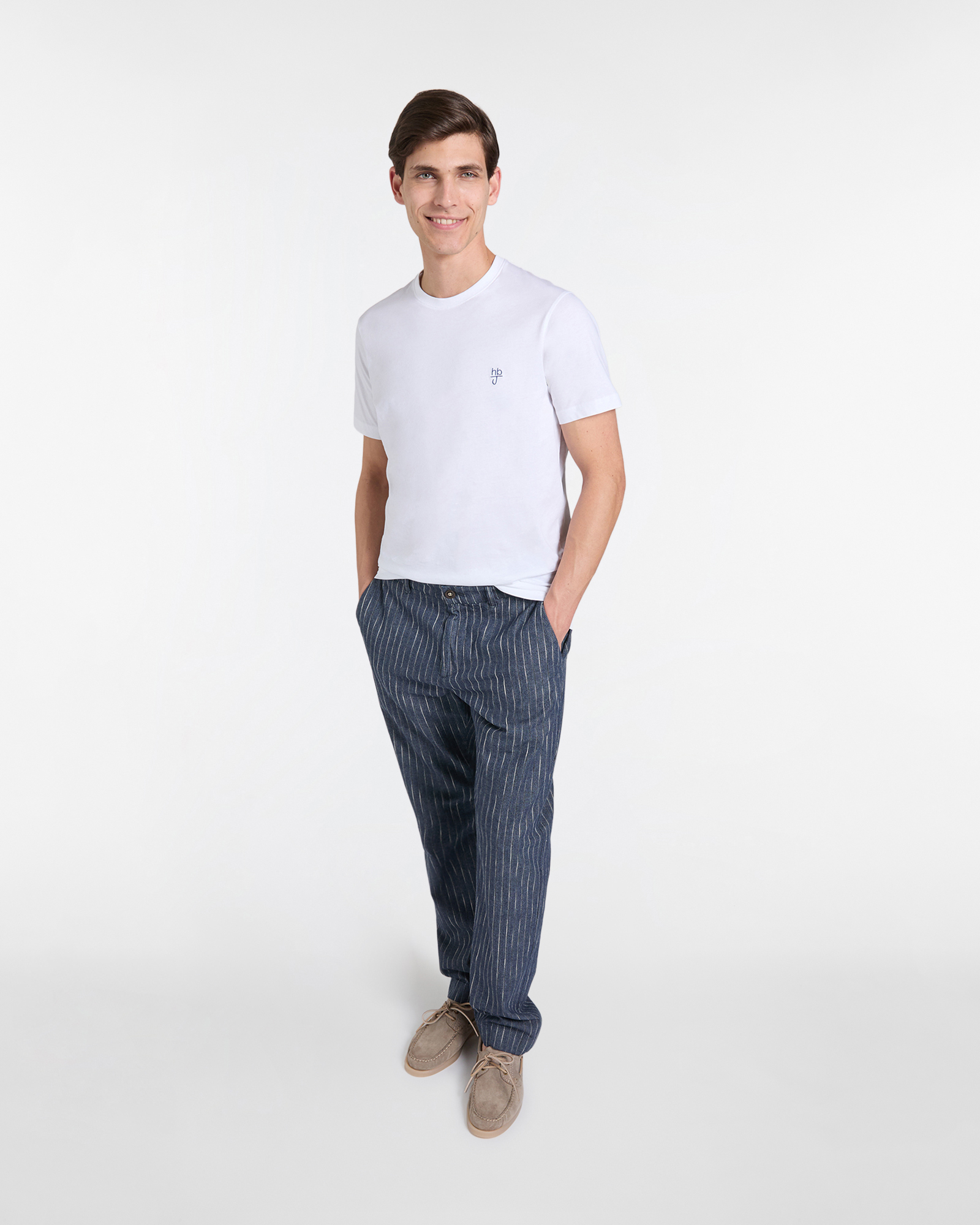 T‑shirt Uomo Basic Narrow Fit, Bianco, large image number 3