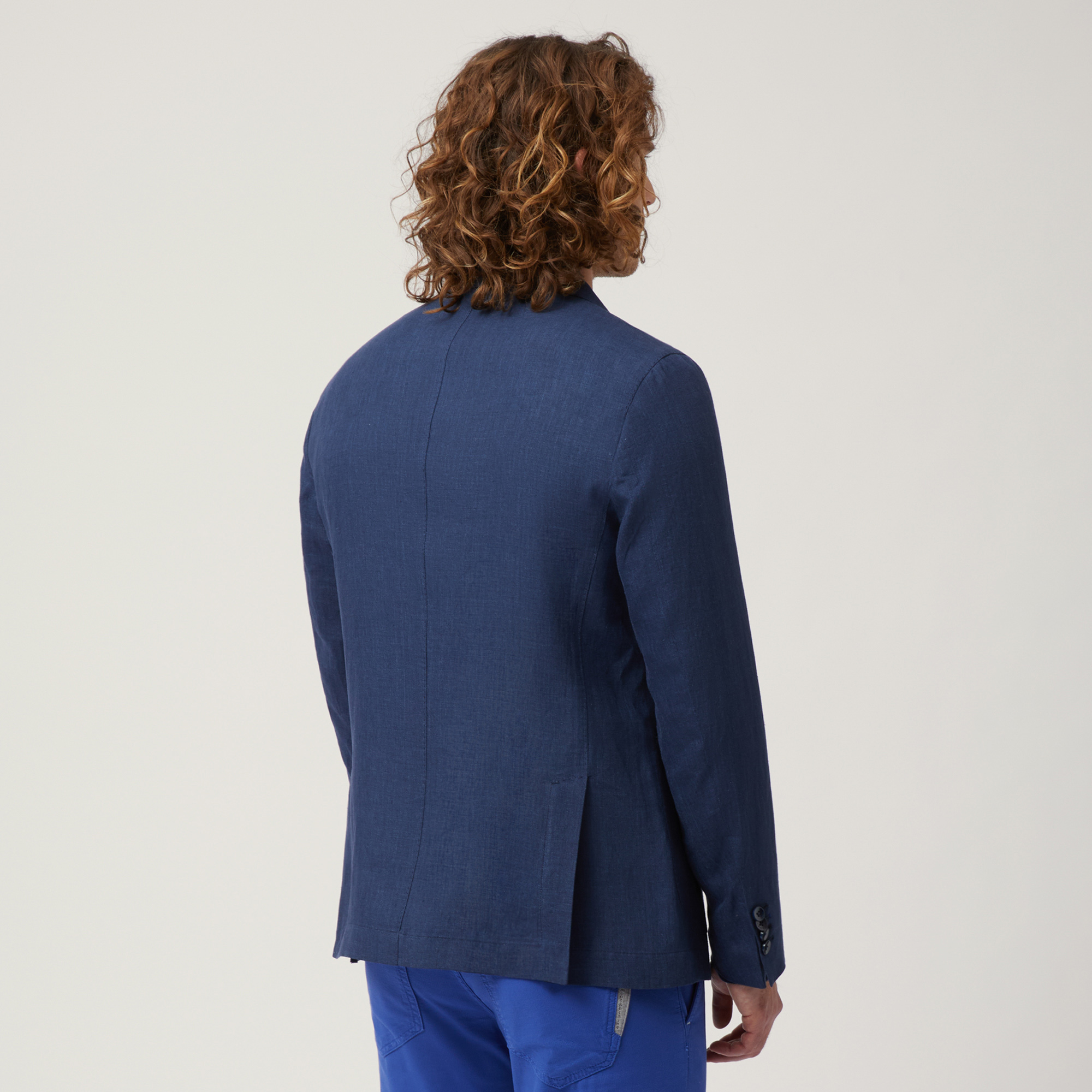 Linen Jacket with Pockets, Light Blue, large image number 1