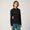 Stretch Cotton Poplin Slim Shirt, Black, swatch