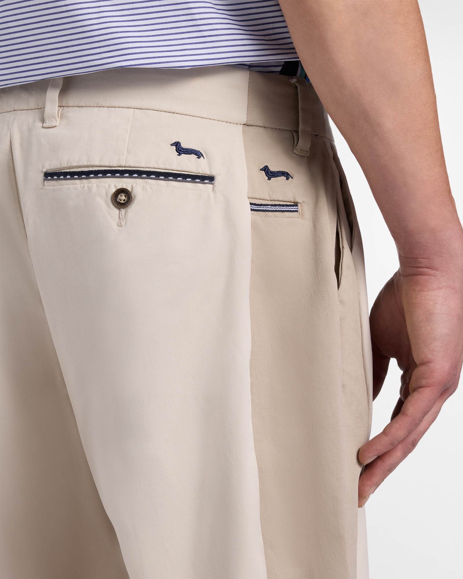 Pantaloni Uomo The Double&rsquo;s Chino Re‑Loved, Beige, large image number 2