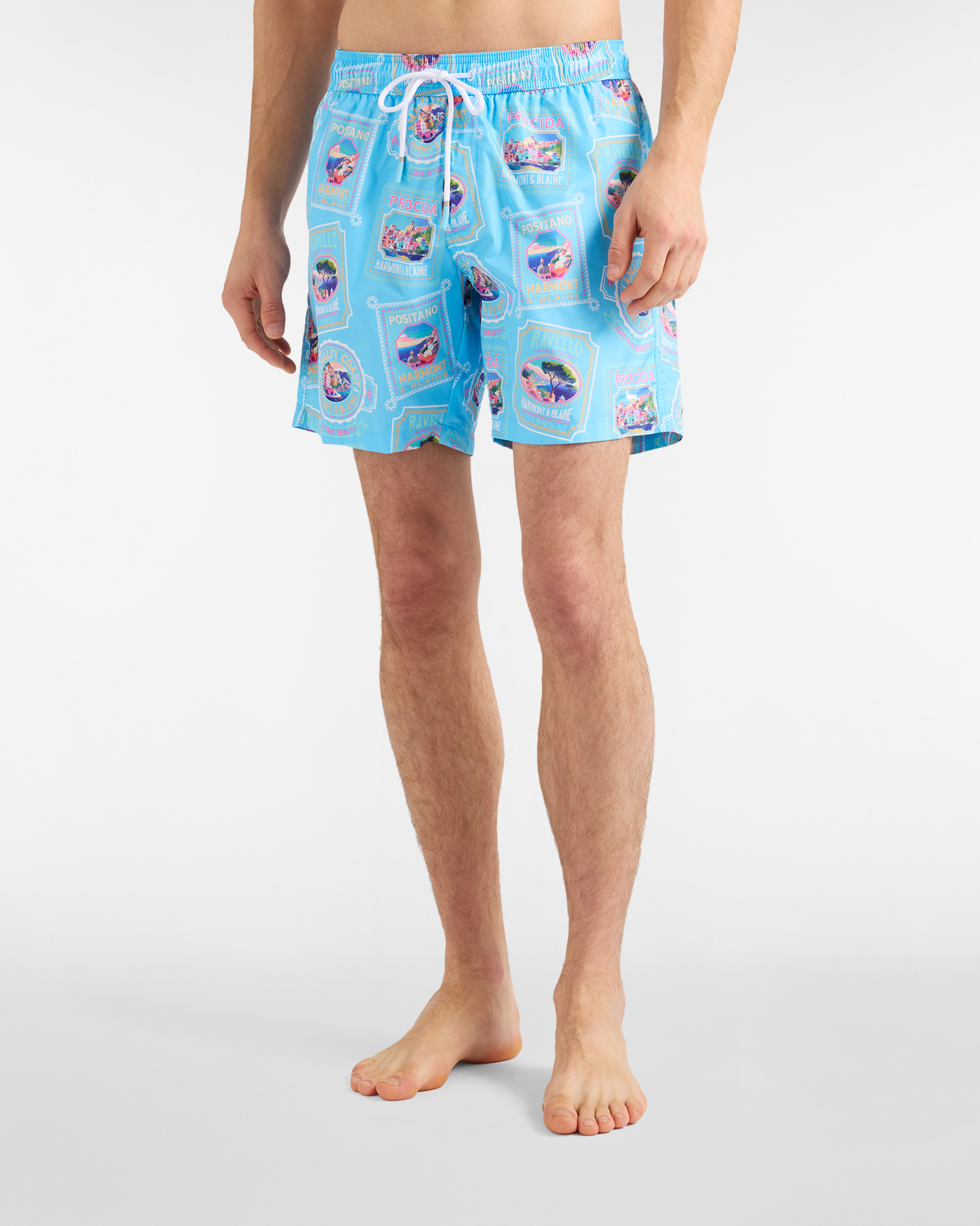 Harmont&Blaine - Boxer Mare Postcard, Uomo, Blu, Taglia: XXL