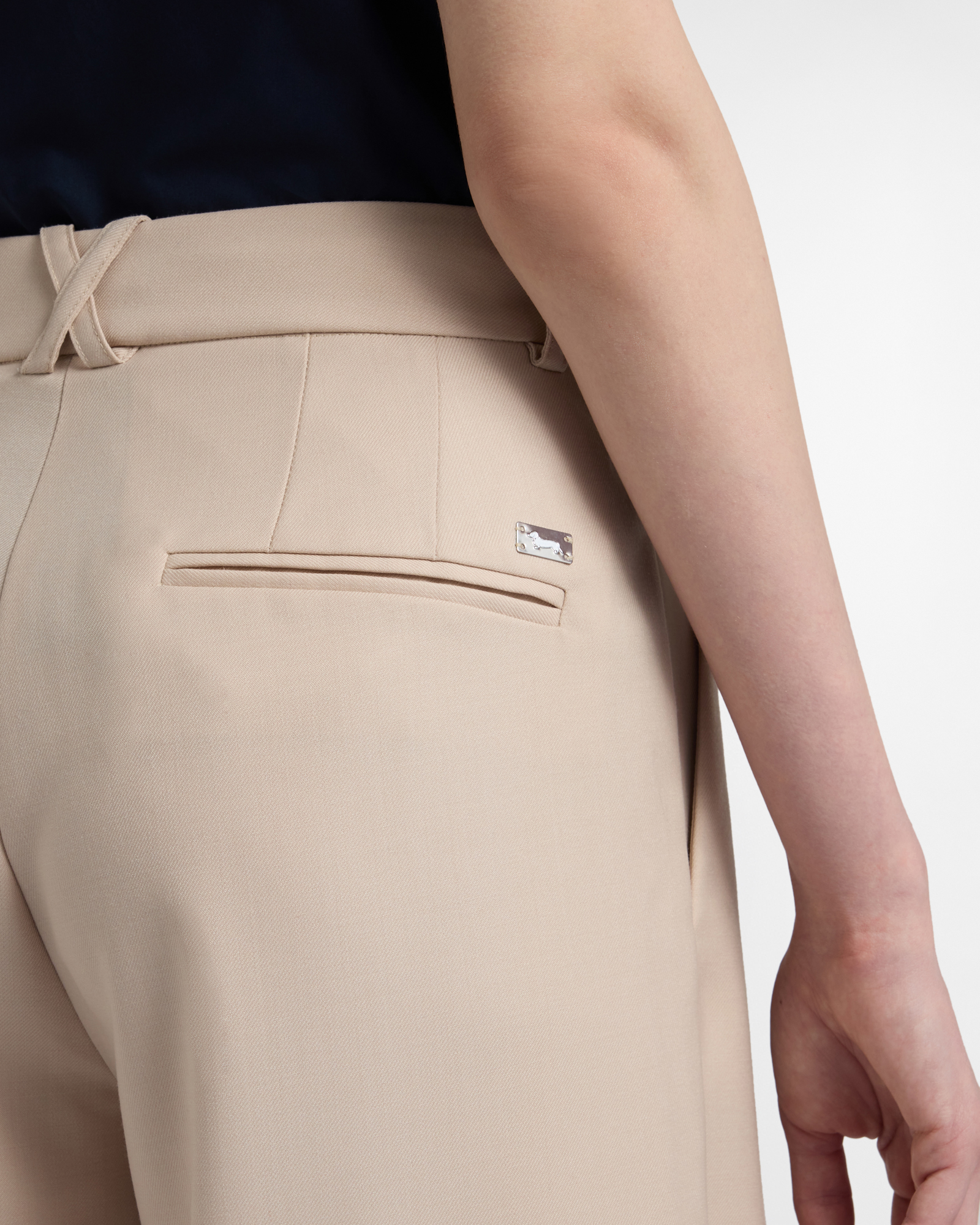 High-waisted trousers , Beige, large image number 2