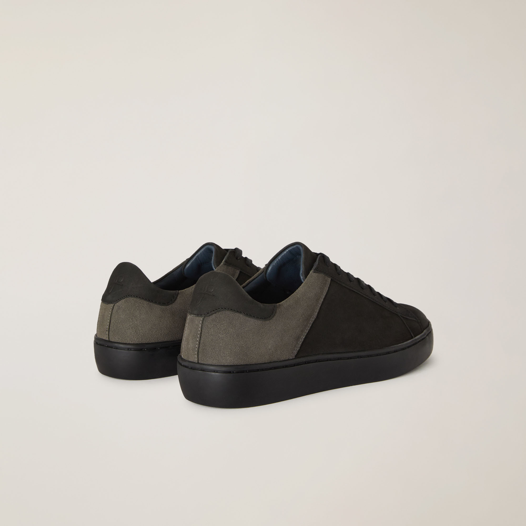 Sneakers Bicolor In Pelle, Nero, large image number 2