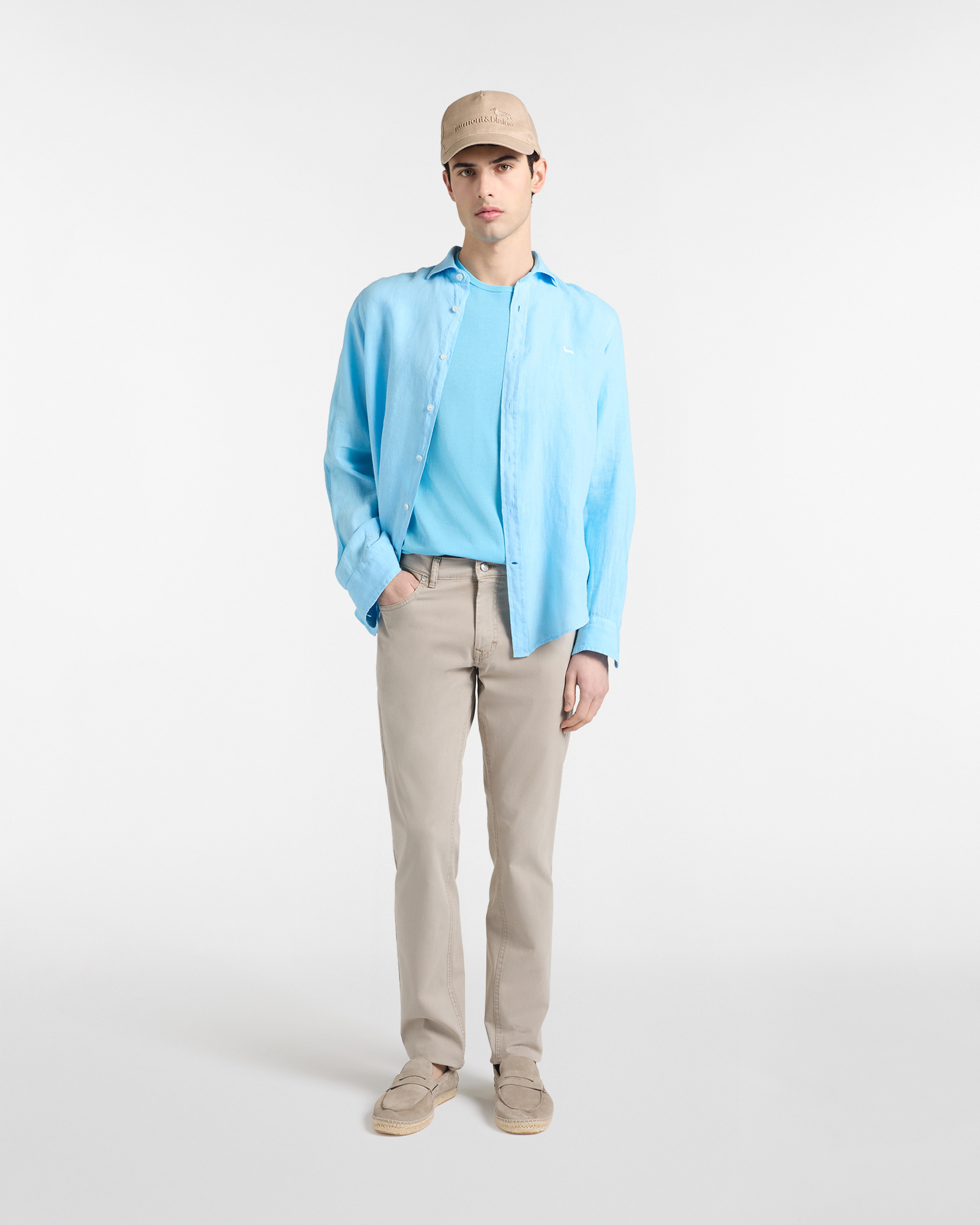 Narrow-fit five-pocket trousers, Gray, large image number 3