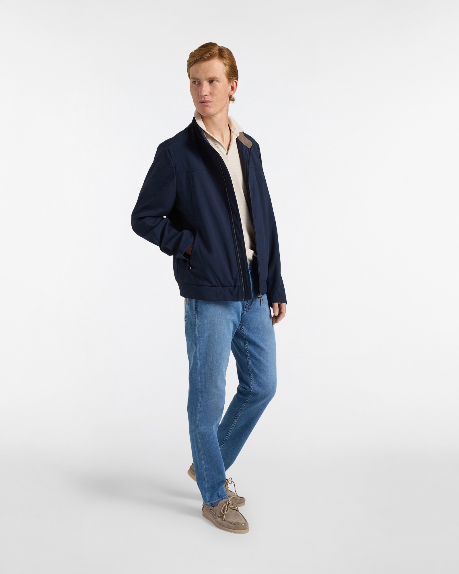 Giubbino Uomo in Soft Shell, Blu scuro, large image number 3