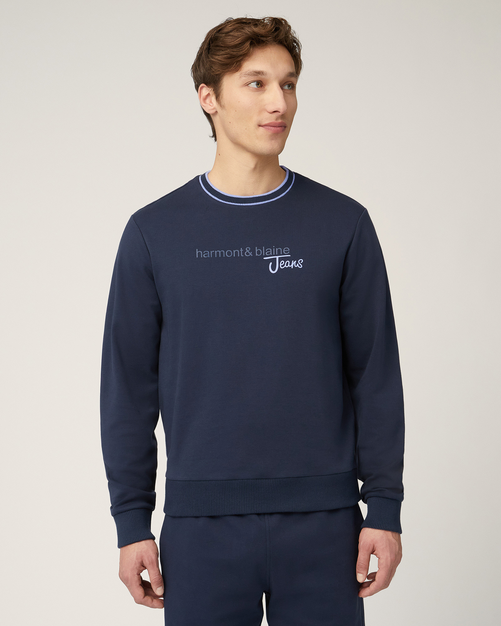 Felpa In Cotone Con Lettering