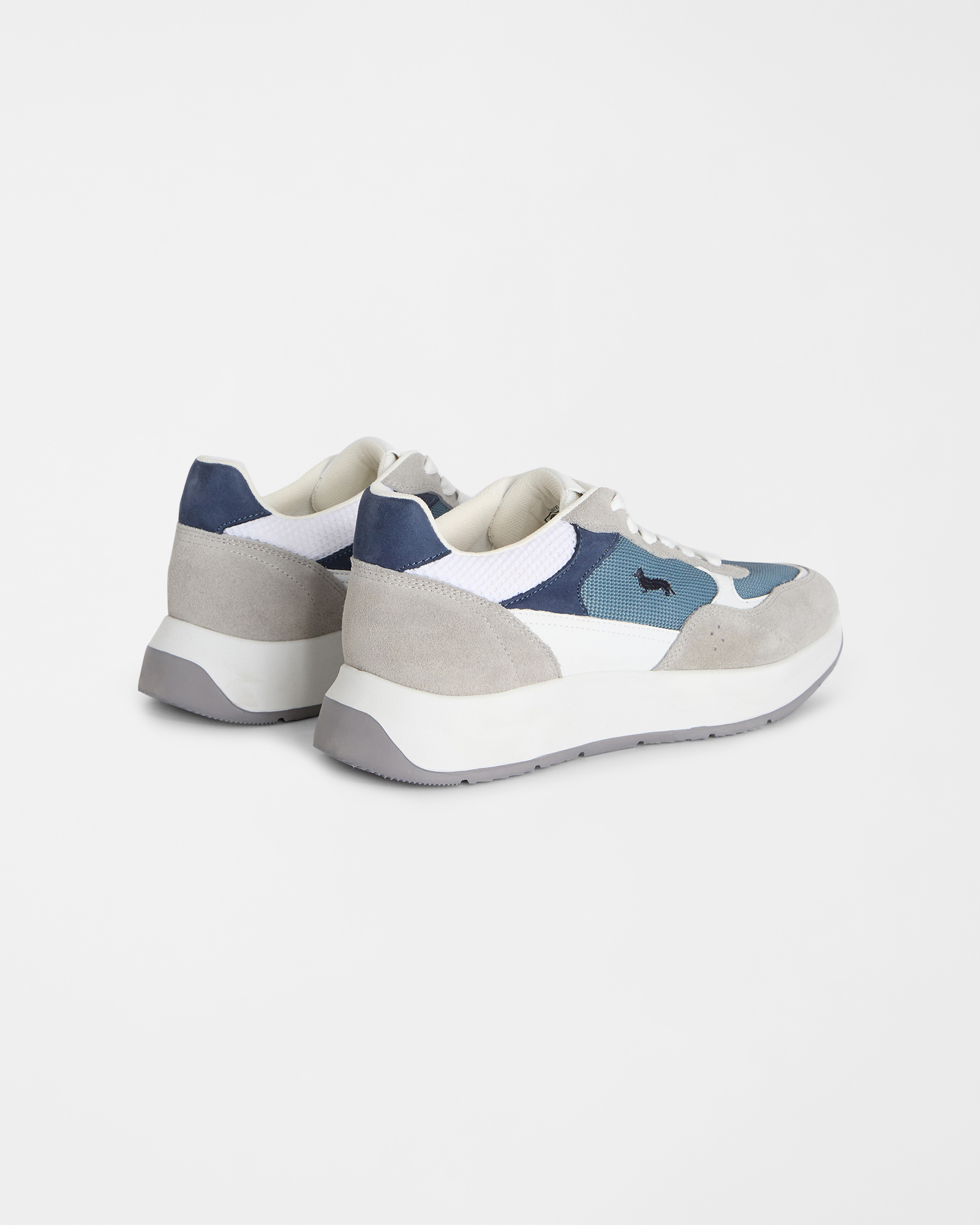 Mixed fabric sneakers, Gray, large image number 2