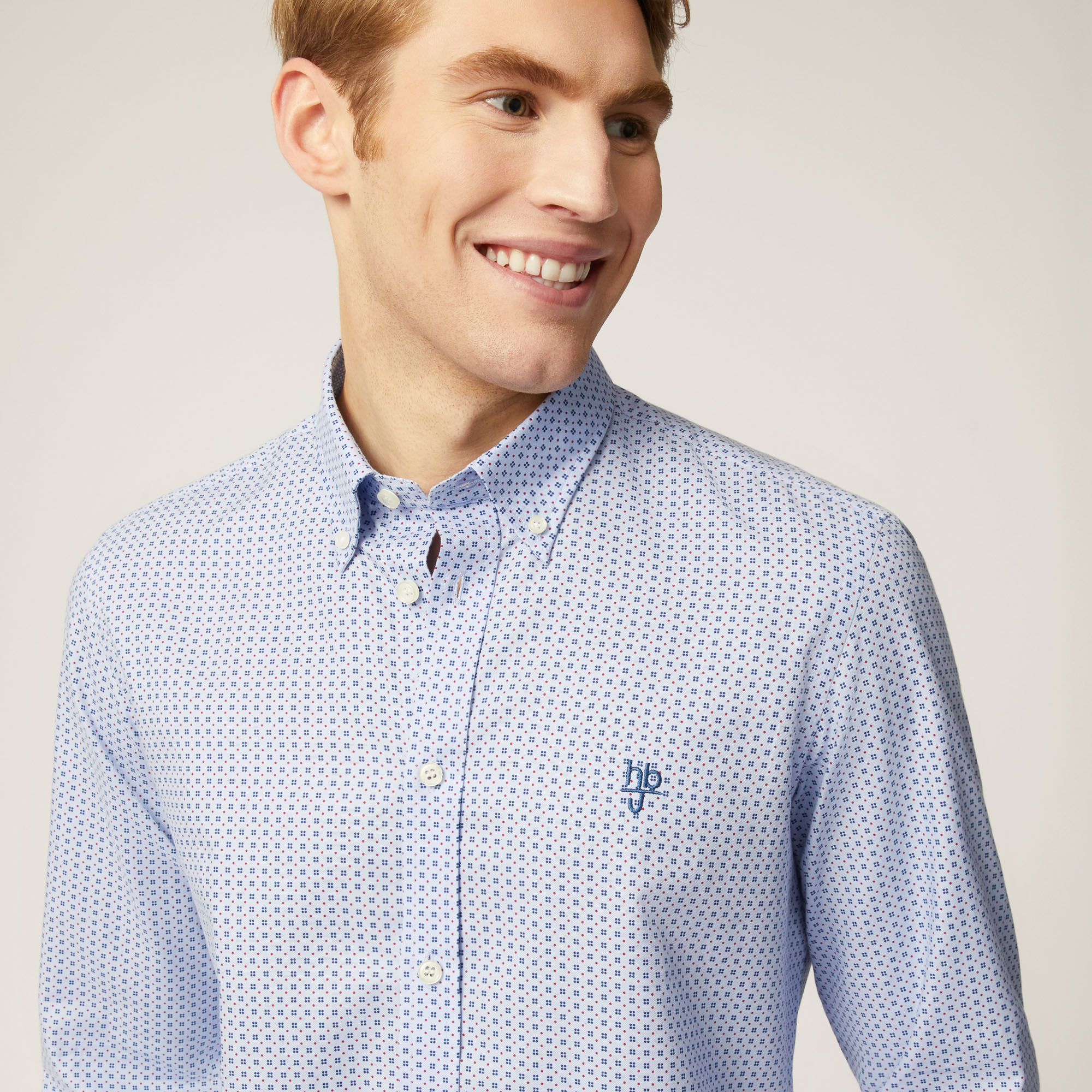 NARROW M/L COLLO MONTECARLO 2 TEX, Dusty Blu, large image number 2