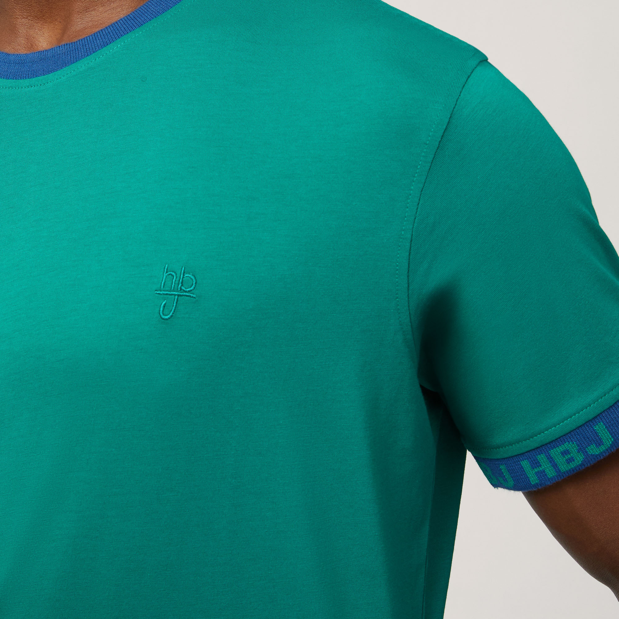 T-Shirt Con Doppio Logo, Verde Scuro, large image number 2