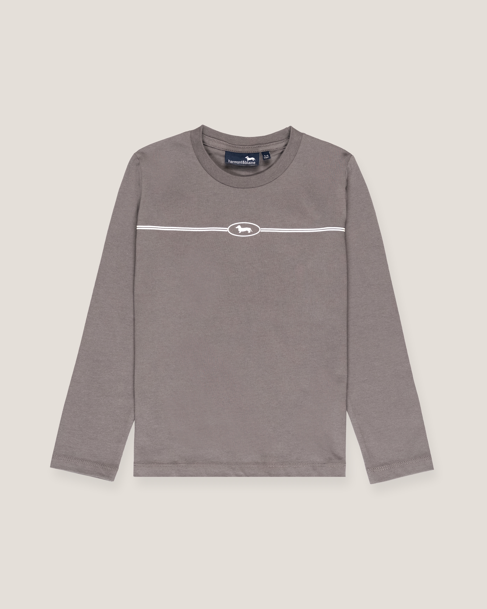 Long-sleeve t-shirt with minimal print
