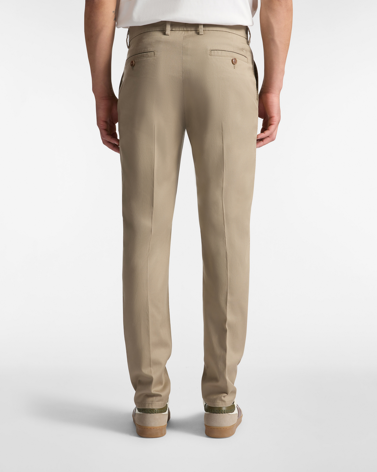Chino Trousers in Gabardine, Sand, large image number 1