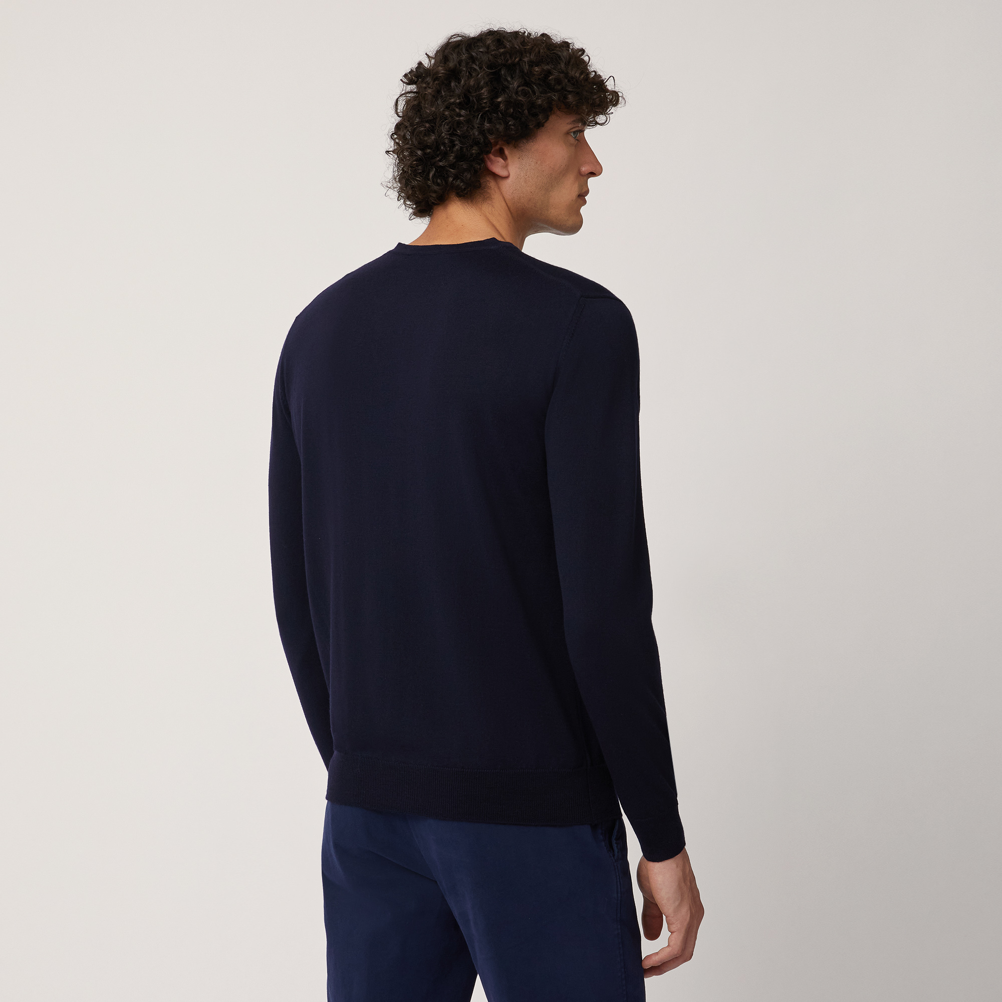 Pullover Leggero In Lana Merino