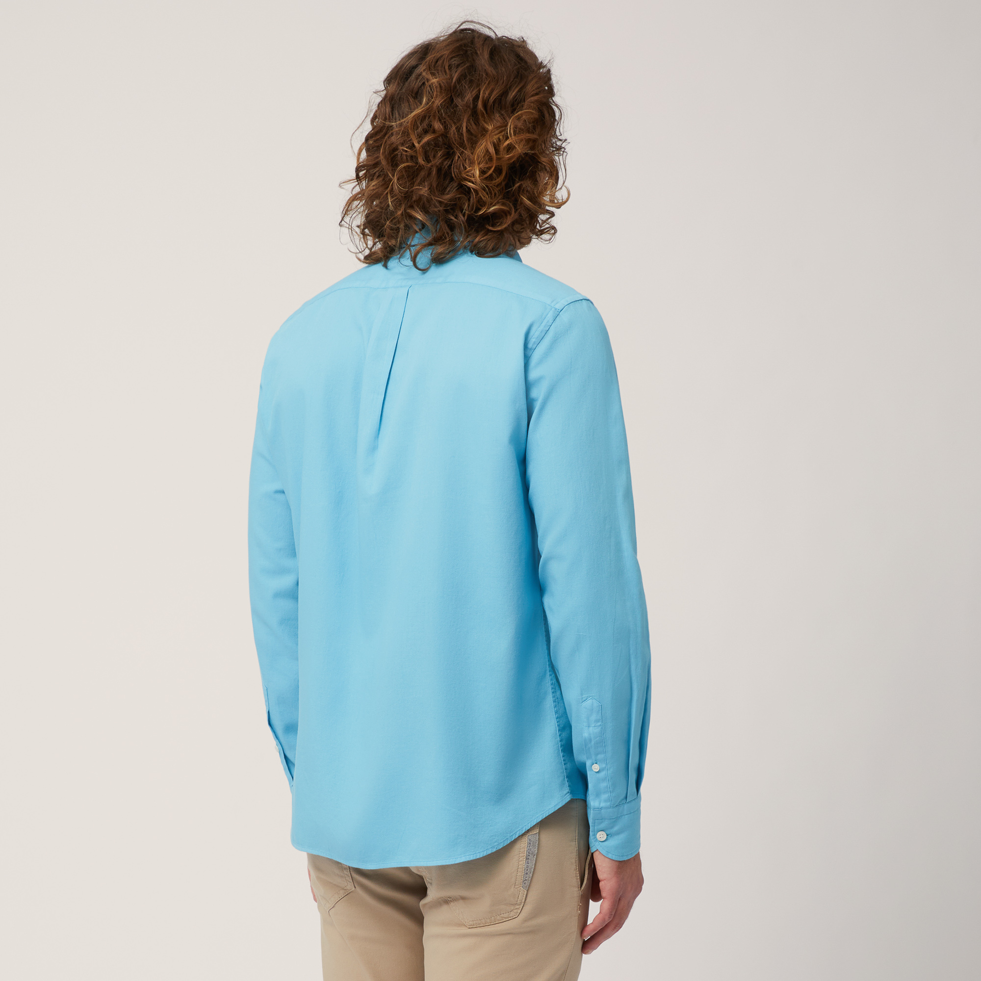 Camisa de algodón con interiores a contraste, Hortensia, large image number 1