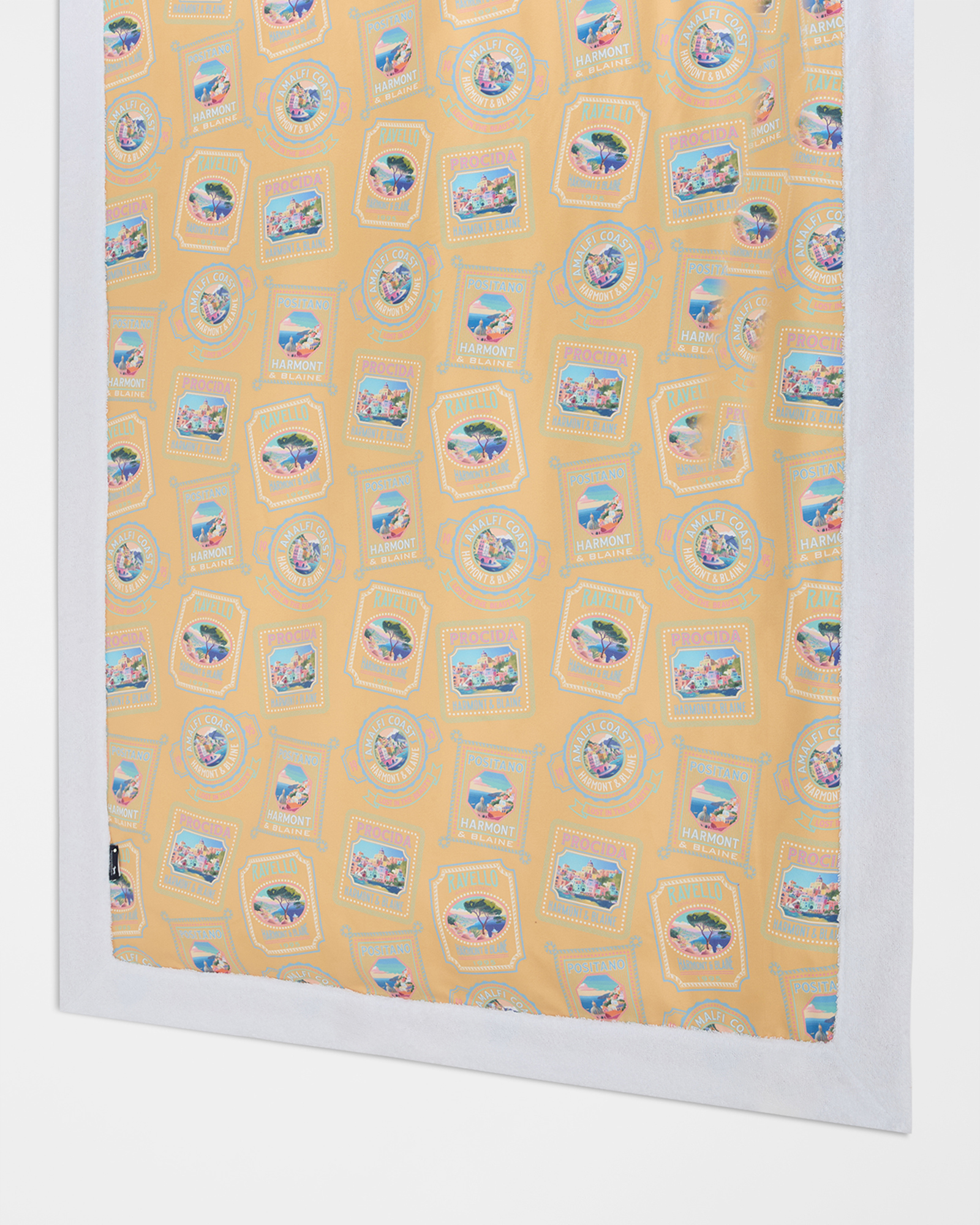 Postcard capsule beach towel, Orange, large image number 2