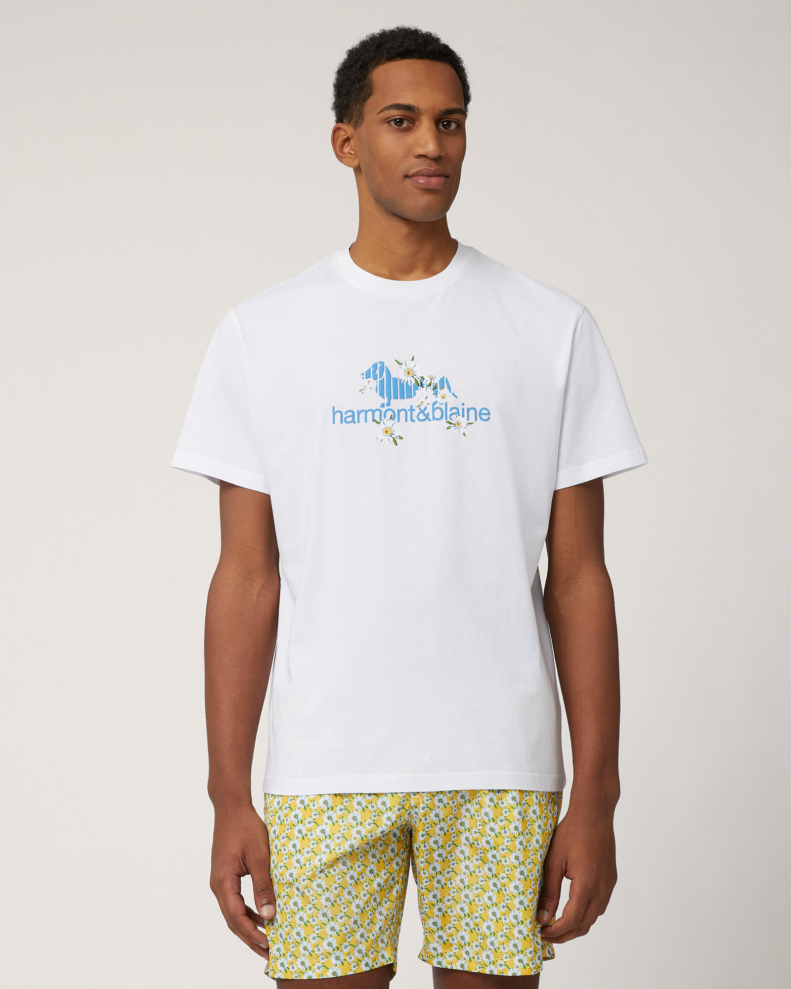 Dachshund and Daisy T-Shirt, White, large image number 0