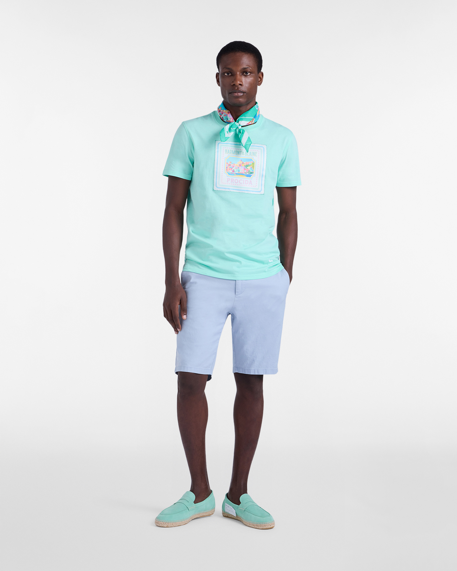 Postcard capsule T-shirt, Green, large image number 3