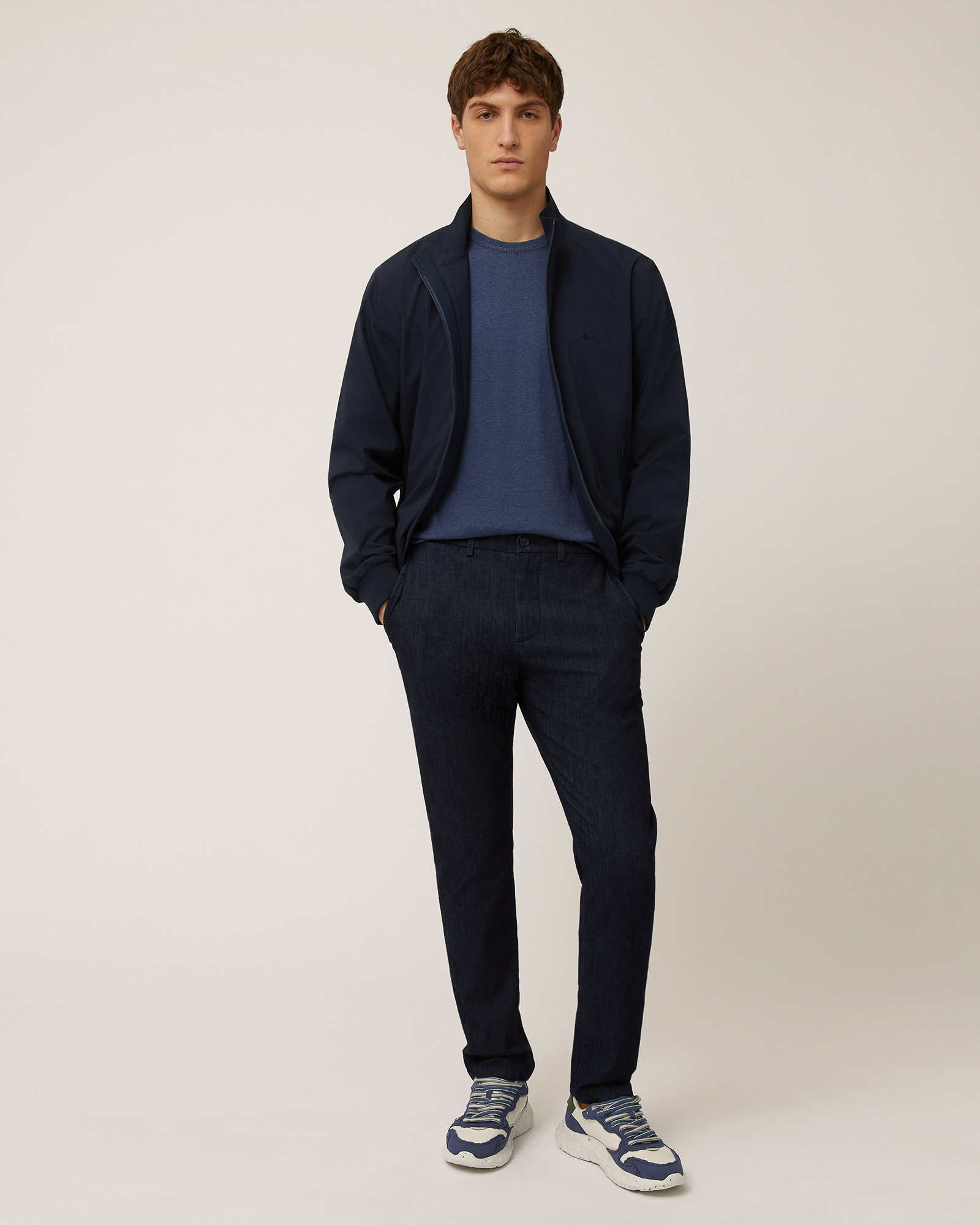 Narrow Chino Pants, Denim Blue, large image number 3