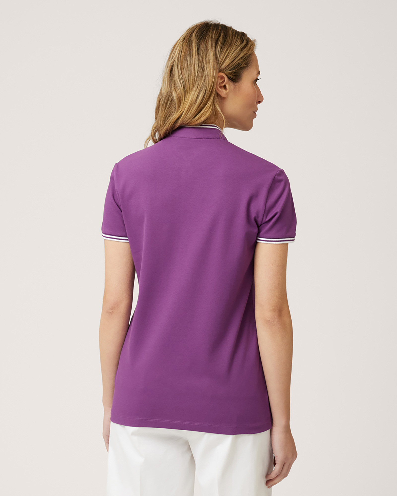 Polo con cuello mao, Violeta, large image number 1