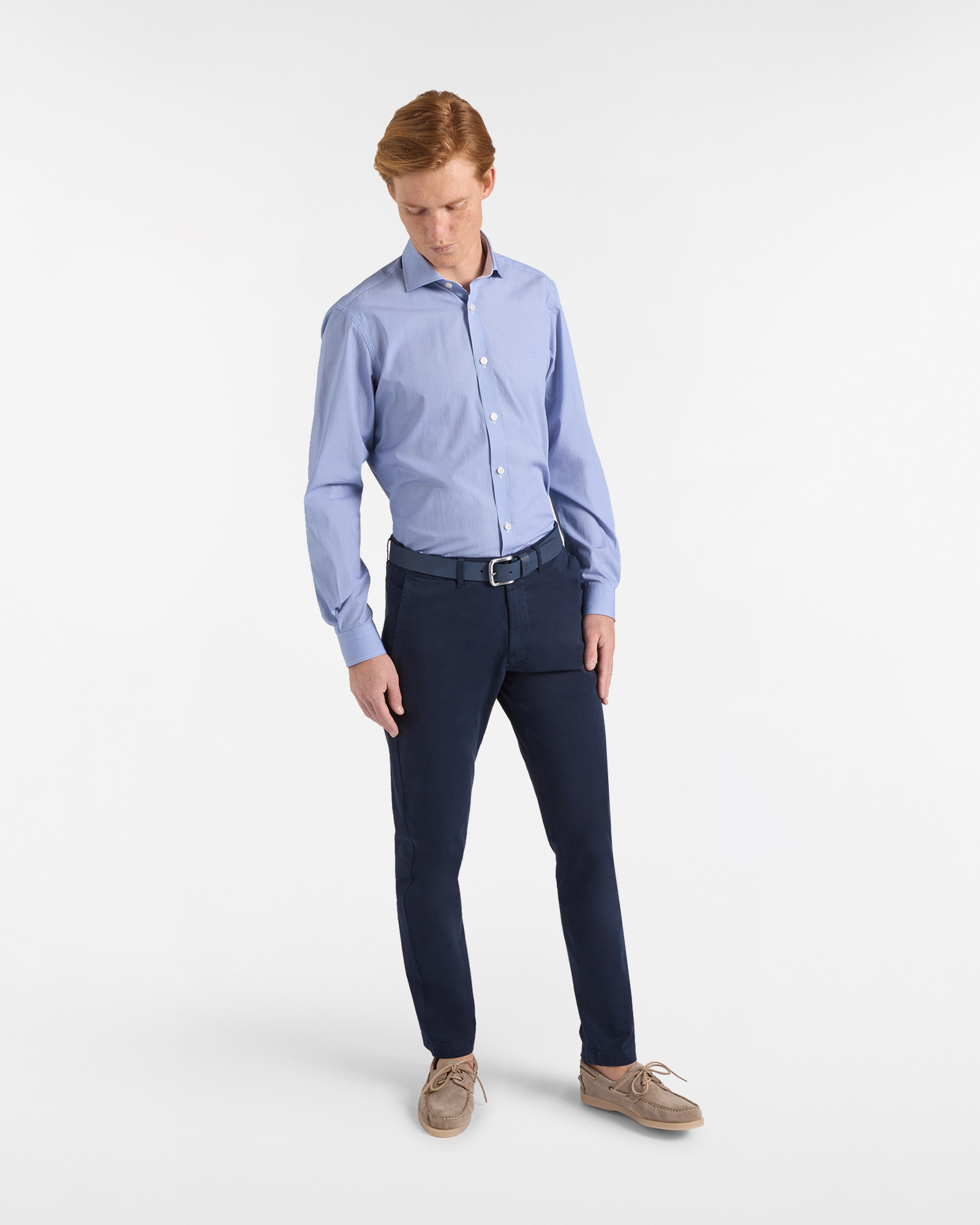 Chino Uomo in Light Twill Narrow Fit, Blu scuro, large image number 3