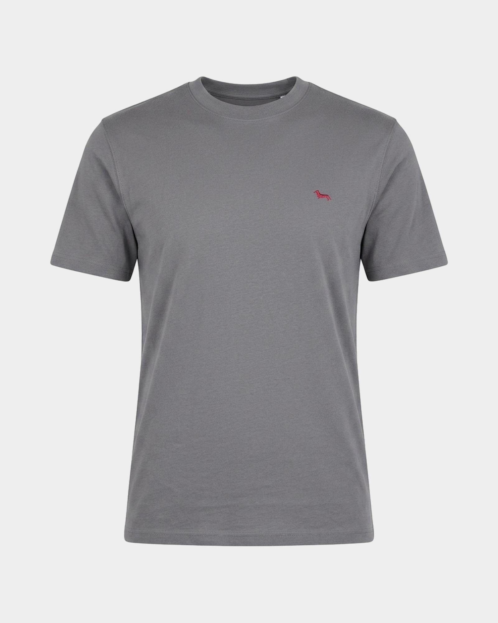 Camiseta de hombre en 100 % puro algod&oacute;n corte regular, GRIS, large