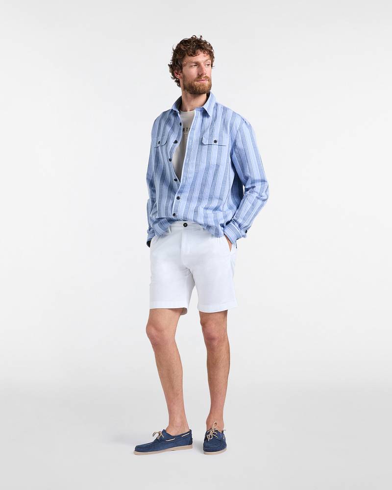 Bermuda Uomo Chino Narrow Fit, Bianco, large image number 3