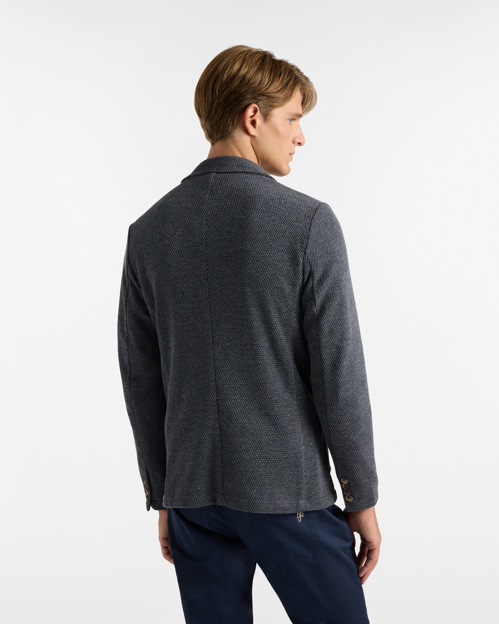 Giacca Misto Cotone Melange, Grigio Scuro, large image number 1